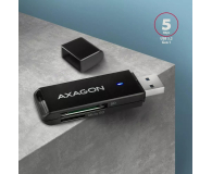 Axagon CRE-S2N, USB-A 3.2 SUPERSPEED 2-slot & lun SD/microSD, UHS-I - 1353403 - zdjęcie 4